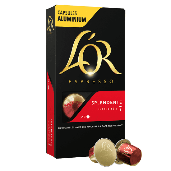 L'Or Espresso Splendente 100 hliníkových kapslí kompatibilních s kávovary Nespresso®*