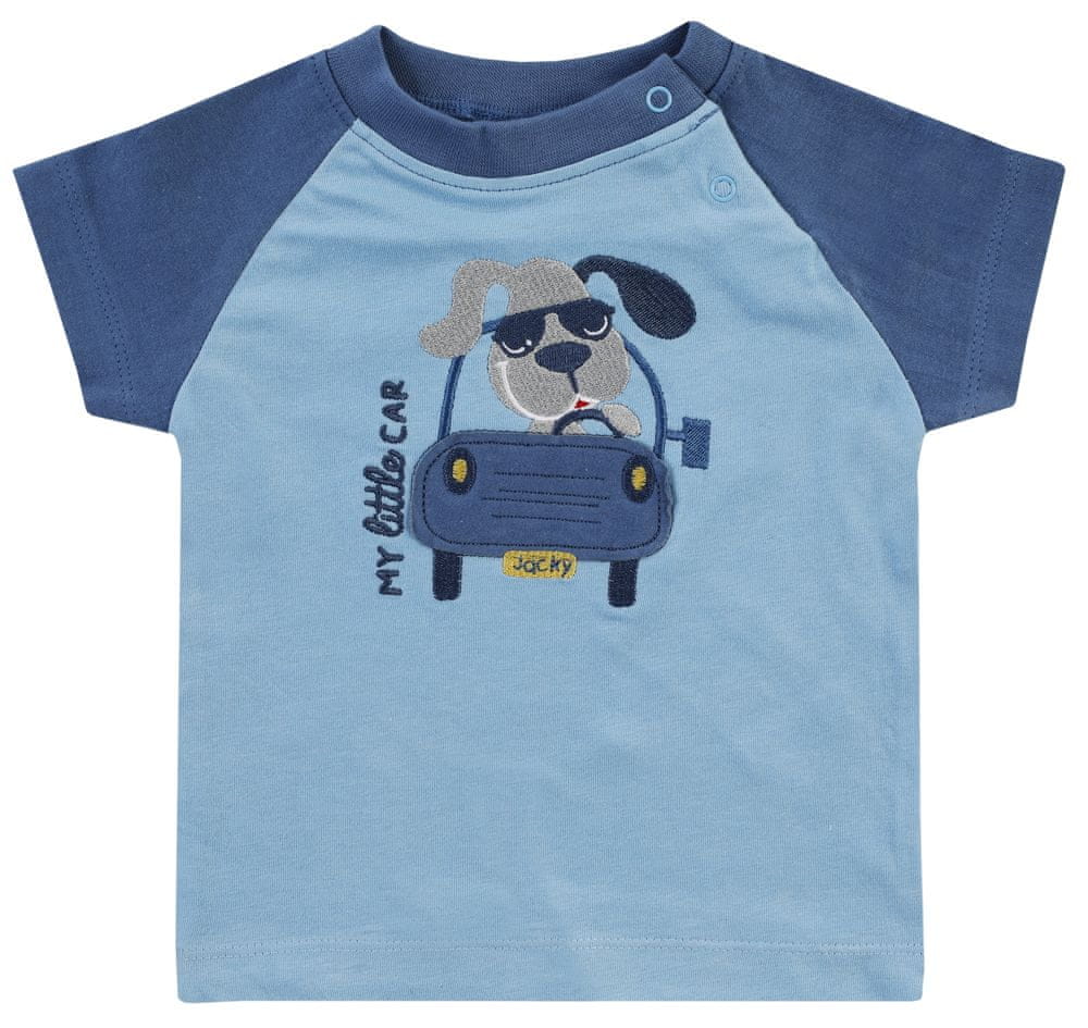 JACKY chlapecké tričko Happy Car Friends 1211100 80 modrá