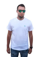 Kašmir Pánské triko CLASSIC H1 white/blue - L
