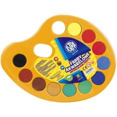 Astra Vodové barvy na paletce průměr 30mm, 12 barev, 83216903