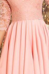 Numoco Dámské šaty 210-7 - NUMOCO pudrově růžová XXXXL