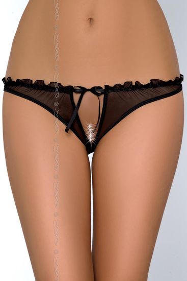 Axami Dámské erotické kalhotky V-6458 Charbon černá - Axami