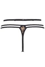 Axami Dámské erotické kalhotky V-7888 Marshmallow černo-béžová - Axami M