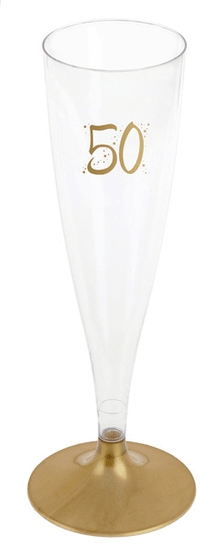 Santex Sklenice sa šampanské 50 let 140ml 6ks