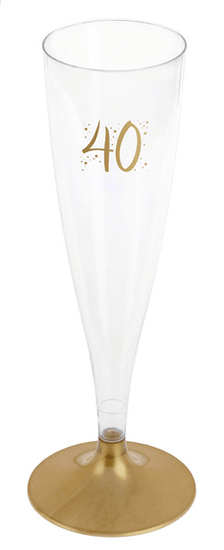 Santex Sklenice sa šampanské 40 let 140ml 6ks