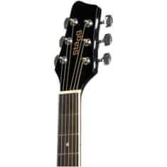 Stagg SA20D LH-BK, akustická kytara typu Dreadnought, levoruká