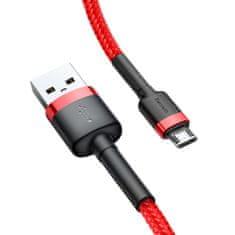 Noah Baseus Cafule Cable odolný nylonový kabel USB / micro USB 1.5A 2M červený 