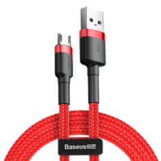 Noah Baseus Cafule Cable odolný nylonový kabel USB / micro USB 1.5A 2M červený 