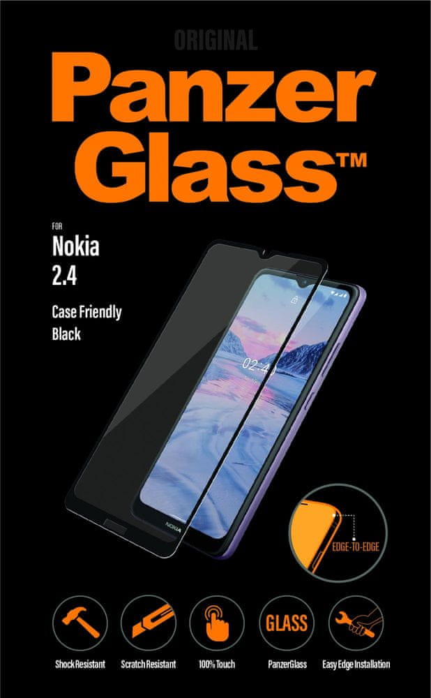 PanzerGlass Edge-to-Edge pro Nokia 2.4 6780, černé