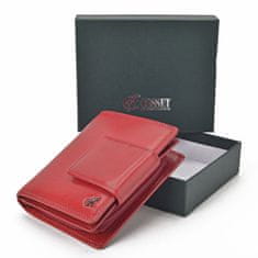 COSSET červená dámská peněženka 4404 Komodo CV