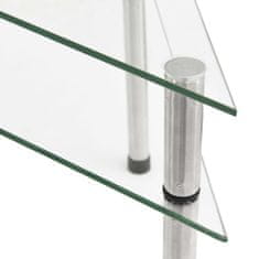 Greatstore Kuchyňská police průhledná 49,5 x 35 x 19 cm tvrzené sklo