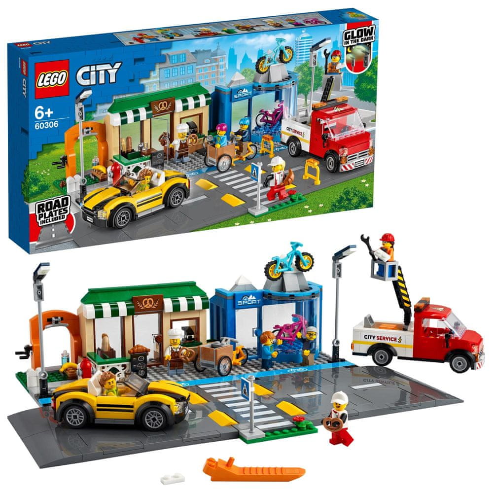 LEGO City 60306 Ulice s obchůdky - rozbaleno