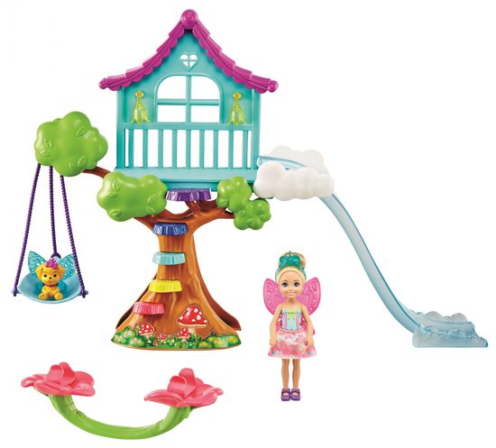 Mattel Barbie Chelsea s domkem na stromě Herní set
