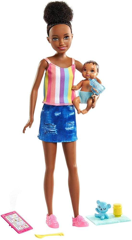 Mattel Barbie Chůva v tílku s miminkem