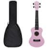 vidaXL sopránové ukulele s pouzdrem pro děti růžové 23"