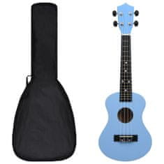 shumee Set soprano ukulele s obalem pro děti blankytně modré 23"