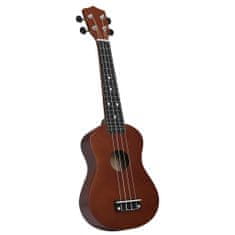 Vidaxl Set soprano ukulele s obalem pro děti tmavé dřevo 23"