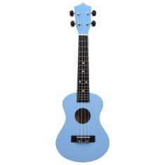 Greatstore Set soprano ukulele s obalem pro děti blankytně modré 23"