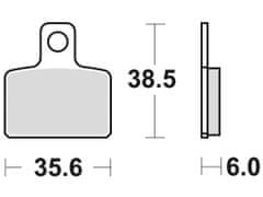 Braking brzdové destičky, BRAKING (semi-metalická směs SM1) 2 ks v balení