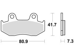 Braking brzdové destičky, BRAKING (sinterová směs P30) 2 ks v balení P30667