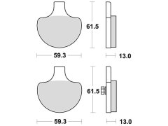 Braking brzdové destičky, BRAKING (sinterová směs CM77) 2 ks v balení