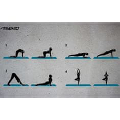 Vidaxl Podložka na jógu a cvičení Avento, základní, modrá