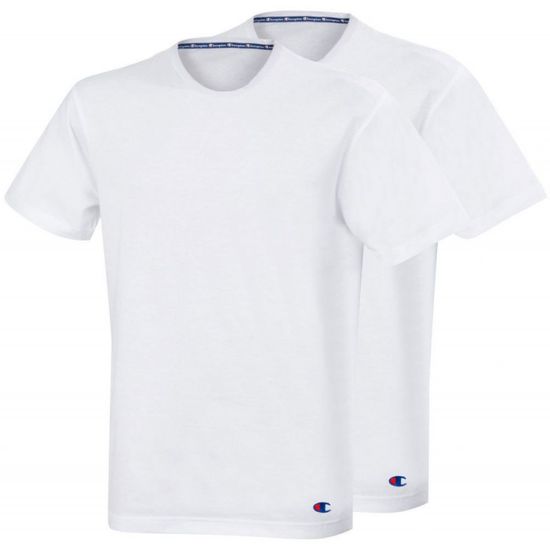 Champion 2PACK pánské tričko bílé (Y09G5-0RL)