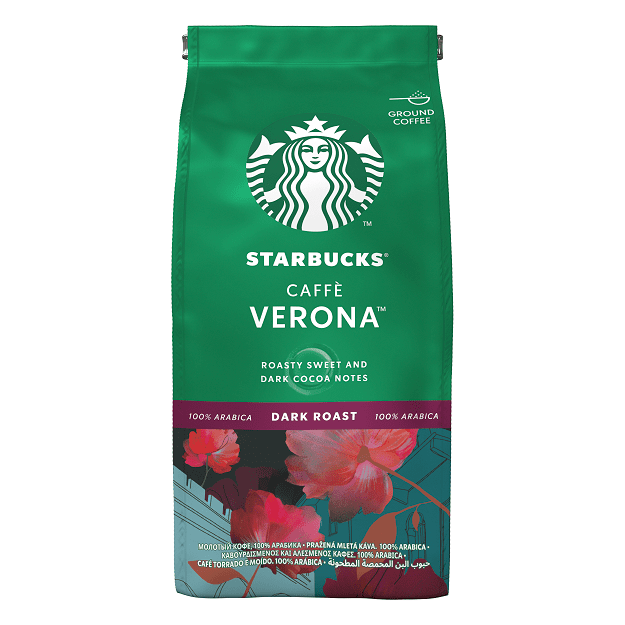Levně Starbucks Mletá káva Dark Cafe Verona 200 g