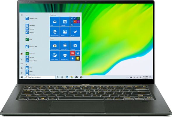 Notebook Acer Swift 5 Full HD SSD DDR4 krásný obraz detailní zobrazení