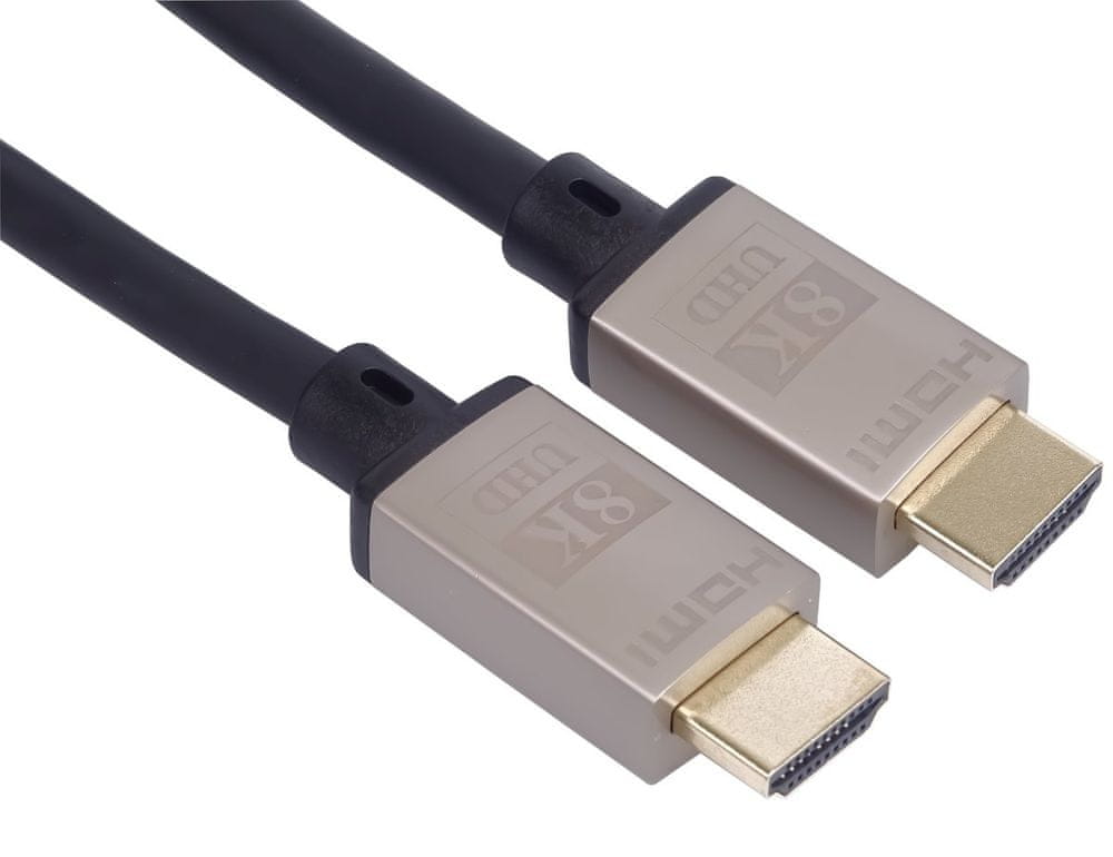 PremiumCord Ultra High Speed HDMI 2.1 kabel 8K@60Hz, kovové konektory 1,5 m kphdm21k015