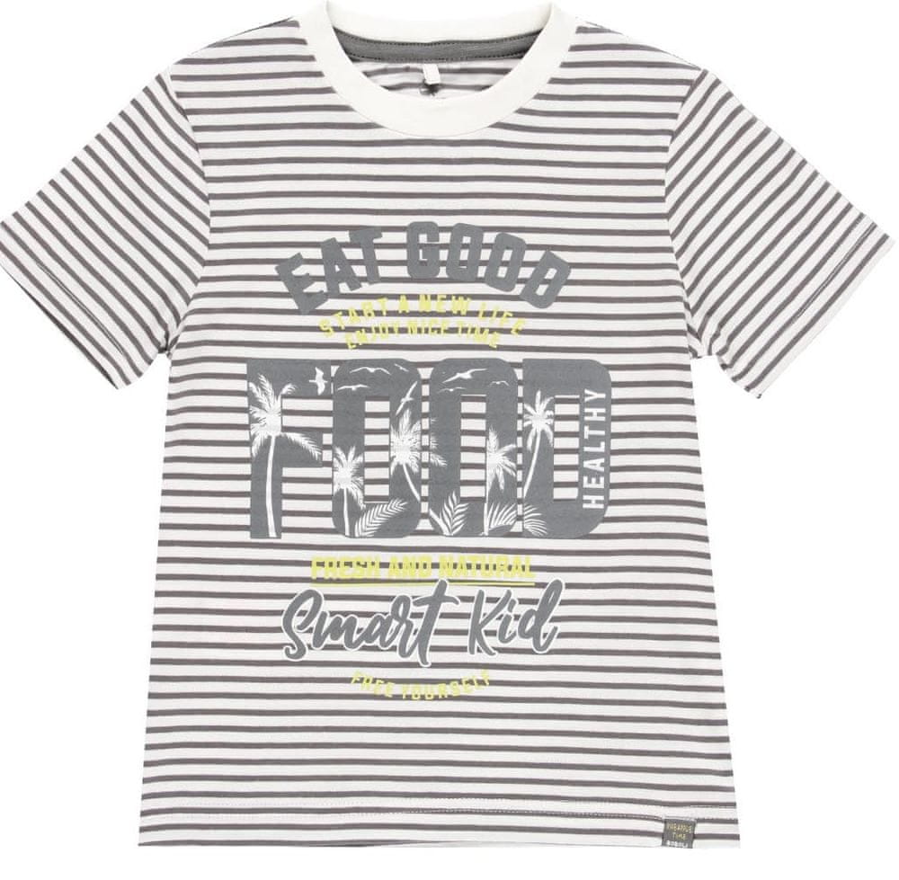 Boboli chlapecké tričko z organické bavlny 632045 110 šedá