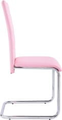 Danish Style Jídelní židle Aber (SET 4 ks), růžová