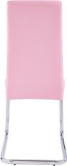 Danish Style Jídelní židle Aber (SET 4 ks), růžová