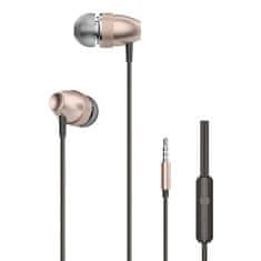 DUDAO X2Pro sluchátka do uší 3,5mm mini jack, zlaté