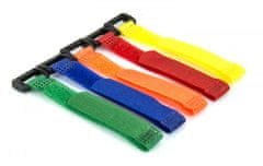 Dedra stahovací pásky na suchý zip 12x150mm mix barev - 10ks