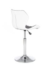 Halmar Barová židle Matrix 2 - šedá/bílá/chrom