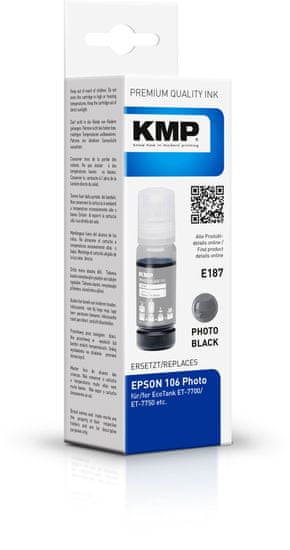 KMP Epson 106 (Epson C13T00R140) černý foto inkoust pro tiskárny Epson