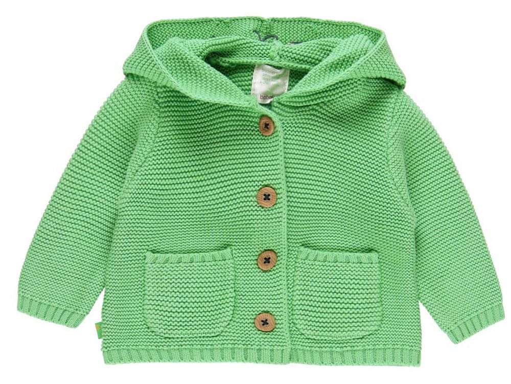 Boboli dětský svetr s kapucí 112037 68 zelená