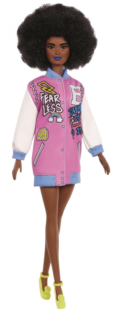 Mattel Barbie Modelka 156 - V Letterman bundě