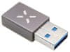 Redukce z hliníku Link USB-C na USB-A FIXA-CU-GR, šedá