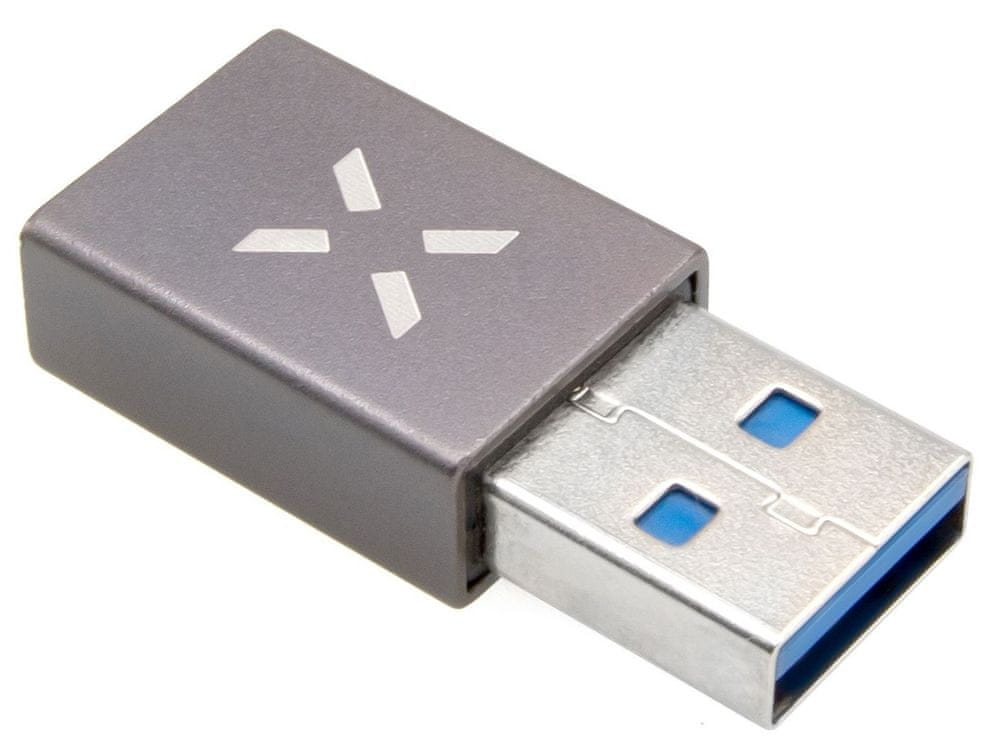 Levně FIXED Redukce z hliníku Link USB-C na USB-A FIXA-CU-GR, šedá