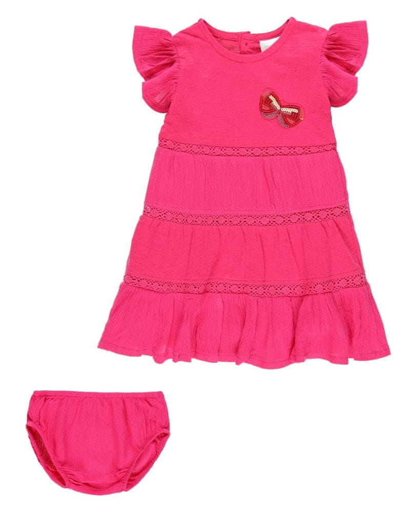 Boboli dívčí set šatů a kalhotek 242110 80 růžová