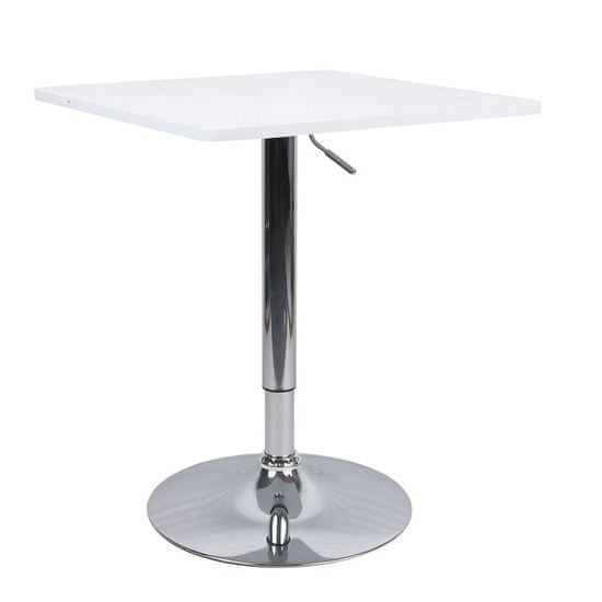 ATAN Barový stůl FLORIAN 2 NEW s nastavitelnou výškou - bílá