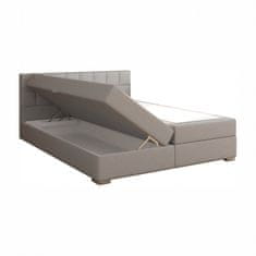 ATAN Boxpringová postel FERATA KOMFORT 180x200 - světle šedá