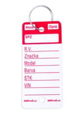 AHProfi Červené PLUS plastové visačky na klíče 250ks - 434020011
