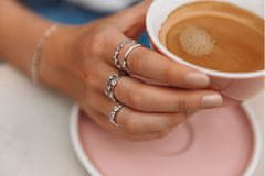 Hot Diamonds Luxusní stříbrný prsten s topazy a diamantem Willow DR208 (Obvod 51 mm)