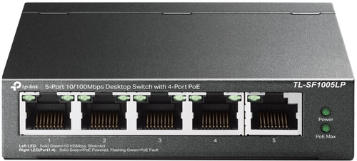 Switch (prepínač) TP-Link TL-SF1005LP PoE (TL-SF1005LP) RJ45 LAN 5 portov eko technológia