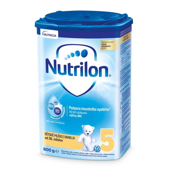 Nutrilon 5 Vanilla dětské mléko 6x 800g, 36+