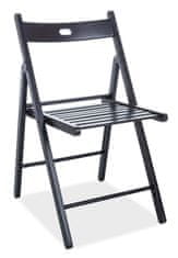 ATAN Dřevěná skládací židle SMART II černá