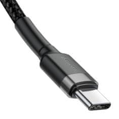 BASEUS Cafule kabel USB-C / USB-C PD2.0 QC3.0 3A 2m, černý/šedý